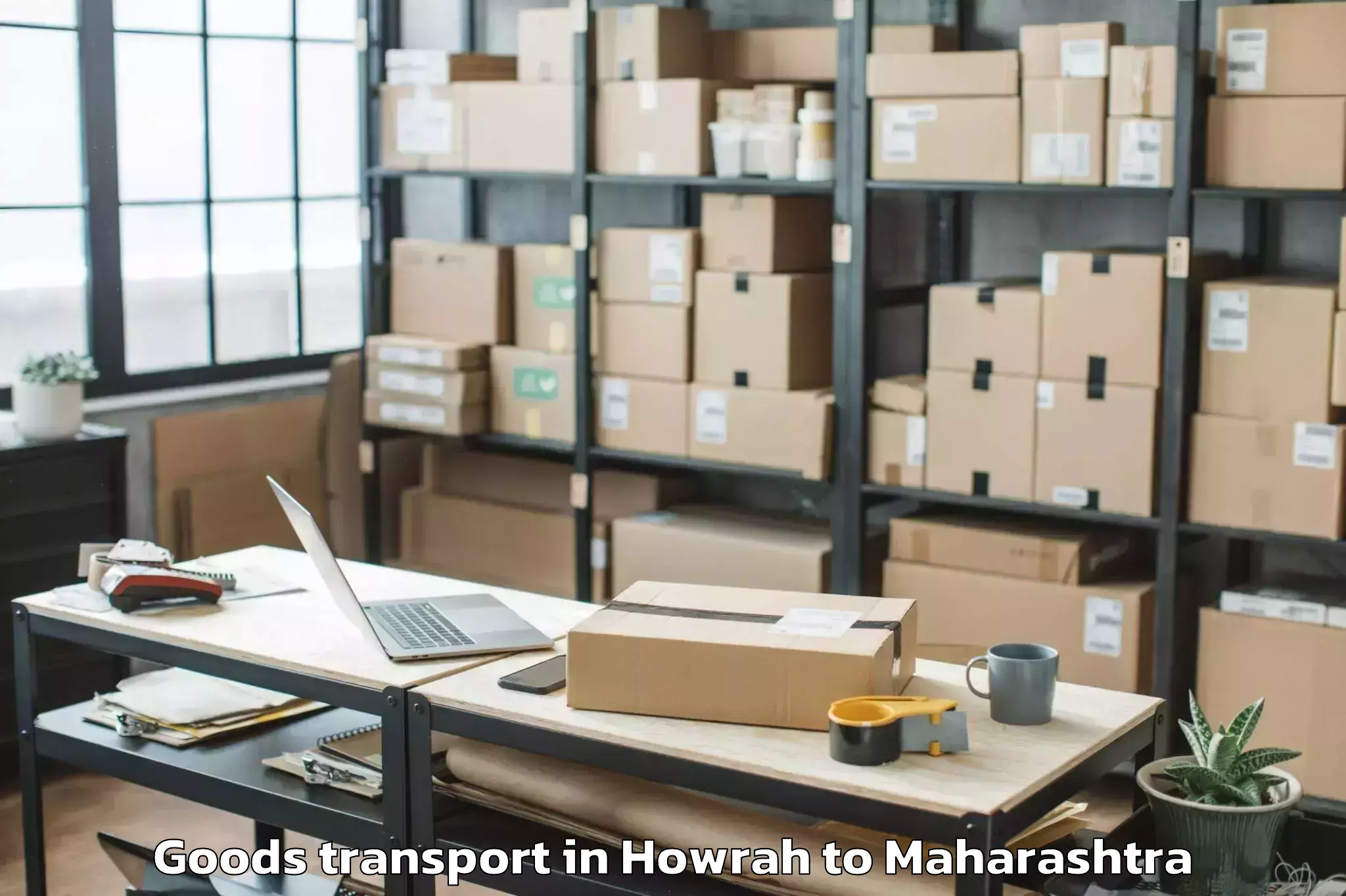 Book Your Howrah to Bhamragad Goods Transport Today